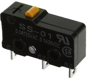 SS-01, Basic / Snap Action Switches Pin plunger 150gf 0.1A SPDT Solder