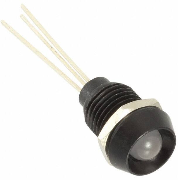 DX1090/TR, LED Panel Mount Indicators Black Alum Bezel Red/Green/Amber Ind