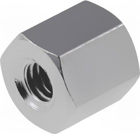 112X05, Дистанцирующая стойка с резьбой, Внутр.резьба M2,5, 5мм, латунь