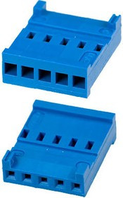 281838-5, кабельная розетка 1х5 контактов 2.54 мм без конт. AMPMODU HE13/HE14