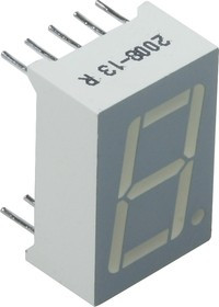 SA56-11SRWA, Индикатор красный, 14.2мм 7х1, 24мКд общий анод