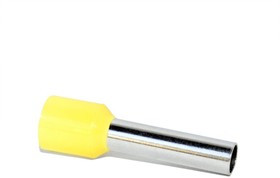 Штыревой втулочный изолированный наконечник KTE 6-15 6mm2/L=15mm/Желтый 1060150