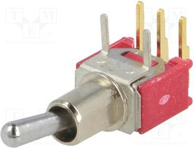 SKS06LP, Переключатель: тумблер, Пол: 2, SPDT, ON-ON, 0,4A/28ВDC, -30-85°C SKS06LP, Переключатель: тумблер, Пол: 2, SPDT, ON-ON, 0,4A/28ВDC, -30-85°C