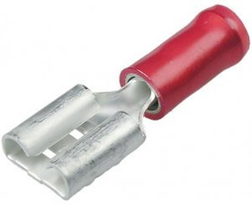 9-160583-2, PIDG FASTON .250 Red Insulated Female Spade Connector, Receptacle, 6.35 x 0.81mm Tab Size, 0.3mm² to 9-160583-2, PIDG FASTON .250 Red Insulated Female Spade Connector, Receptacle, 6.35 x 0.81mm Tab Size, 0.3mm² to