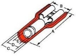 19002-0007, Terminals QUICK DISCONNECT female 22-18 AWG