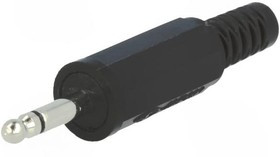 KLS1B, Вилка, Jack 2,5мм, "папа", mono, с амортизатором, Кол-во полюсов: 2