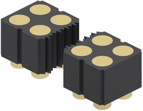 832-10-020-30-003000, Headers &amp; Wire Housings 2MM, 20P, 2R,FLAT TARGET PINS, SMT