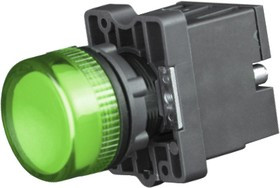Elvert Лампа сигнальная в пластиковом корпусе LED 230В зеленая LS1-CVM3