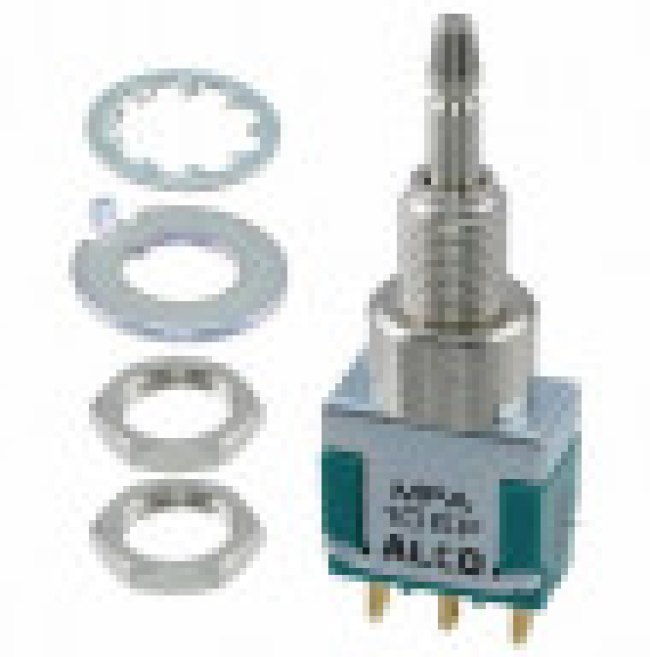MPA106F, PUSHBUTTON SWITCH, SPDT, 6A, 125VAC, SOLDER LUG