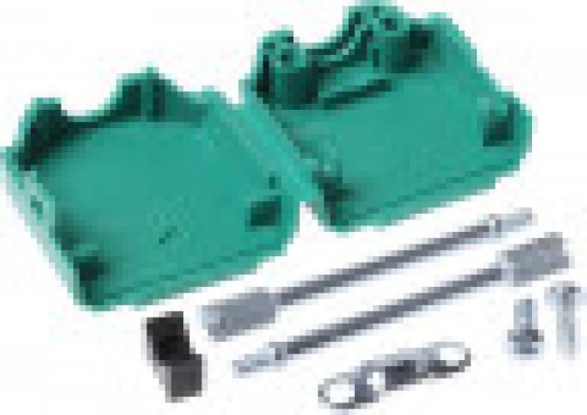 MHDPPK9-G-K, MHDPPK-SLIM Series Polyamide D Sub Backshell, 9 Way, Strain Relief MHDPPK9-G-K, MHDPPK-SLIM Series Polyamide D Sub Backshell, 9 Way, Strain Relief