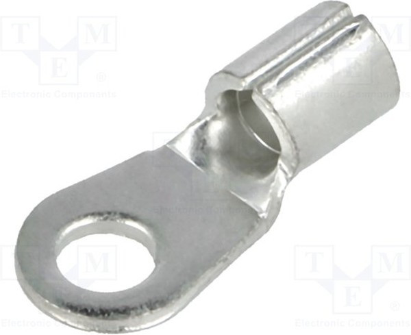 BM 01319, Наконечник: кольцевой, M4, 4-6мм2, обжим, на провод, луженые, медь