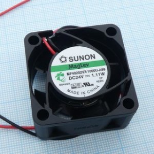 MF40202VX1000UA99, Вентилятор осевой, 24В DC, 40x40x20мм, подшипник Vapo, 18,3куб.м/ч 27,5дБА