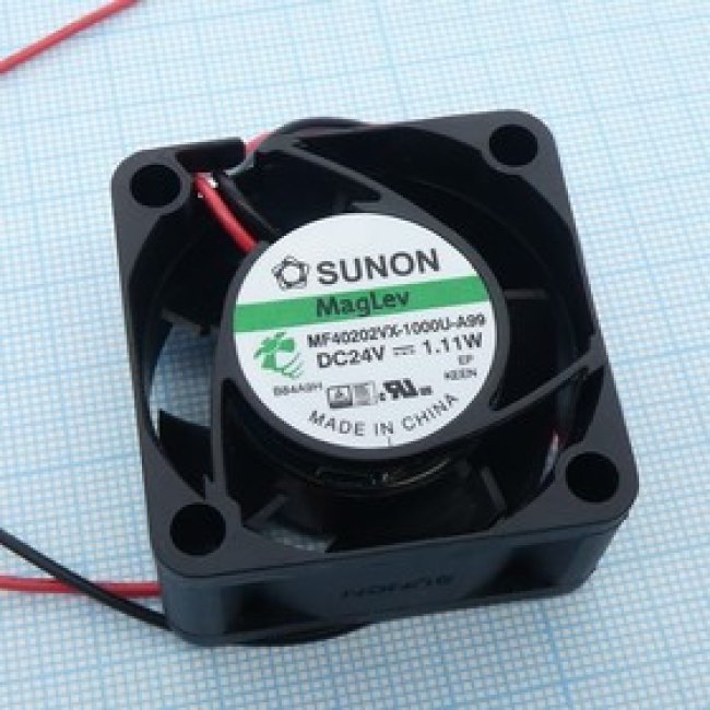 MF40202VX1000UA99, Вентилятор осевой, 24В DC, 40x40x20мм, подшипник Vapo, 18,3куб.м/ч 27,5дБА MF40202VX1000UA99, Вентилятор осевой, 24В DC, 40x40x20мм, подшипник Vapo, 18,3куб.м/ч 27,5дБА