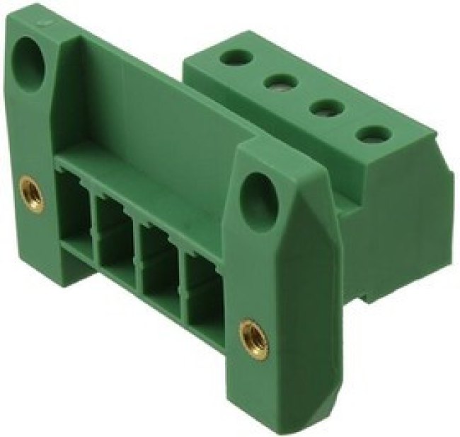 1840573, Pluggable Terminal Blocks 4 Pos 7.62mm pitch Feed Through Header