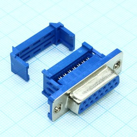 DS1036-15FPU2PX-YT, (DI-15F), Гнездо 15 pin на шлейф DS1036-15FPU2PX-YT, (DI-15F), Гнездо 15 pin на шлейф