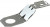 AT27-006-0800, Heavy Duty Power Connectors Mounting Clip 8 way, stainless