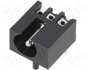 C9745-CCNYB000R, Гнездо, питания DC, "папа", 5,5/2,1мм, 5,5мм, 2,1мм, THT