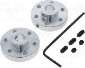 POLOLU-1994, Крепление колеса, Ось: гладкая, Кол-во шт: 2, Диам.вала: 6,35мм