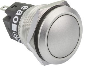 82-5571.1000, 82 Series Push Button Switch, Momentary, Panel Mount, 19mm Cutout, SPDT, 240V, IP65, IP67