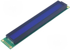 RC4002A-BIW-JSX, Дисплей ЖКД, алфавитно-цифровой, STN Negative, 40x2, голубой