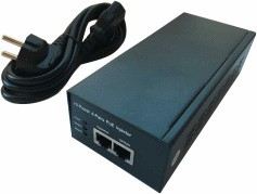 60W/1Gb/POE+, Блок питания, 53B,0.56-1.13A,30/60Вт, для CCTV (поддержка стандарта POE+)