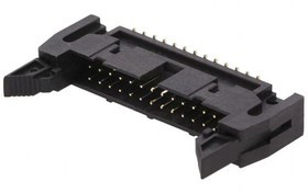 G816M26102EU, Гнездо, IDC, "папа", PIN: 26, вертикальный, с экстрактором, SMT