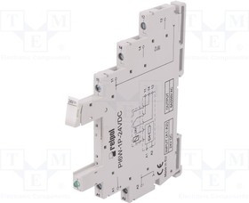 PI6W-1P-24VDC, Панелька, PIN: 5, 6А, 250ВAC, RM699V-P-24, DIN, Серия: RM699BV
