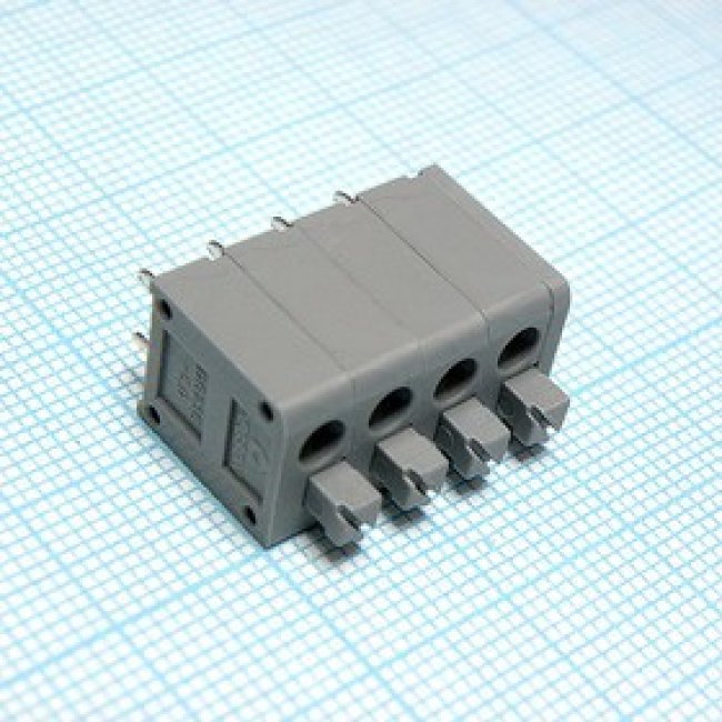 DG236-5.0-04P-11-00A(H), Нажимной безвинтовой клеммный блок на 4 контакта. Зажим типа торцевой контакт. Серия DG236-5.0 DG236-5.0-04P-11-00A(H), Нажимной безвинтовой клеммный блок на 4 контакта. Зажим типа торцевой контакт. Серия DG236-5.0