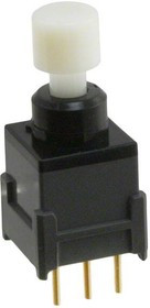 BB16AP-FB, Pushbutton Switches ON-ON .201 WHITE CAP STRAIGHT PC .4VA