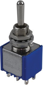 5649AB, Toggle Switches DPDT 6A 125V 10.5mm On-Off-On 5649AB, Toggle Switches DPDT 6A 125V 10.5mm On-Off-On