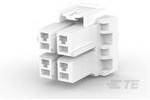 1376392-1, Conn Housing PL 4 POS 5mm Crimp ST Cable Mount Natural Bag/Box
