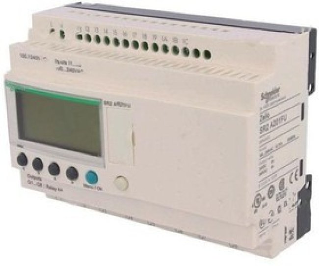 SR2A201FU, ПЛК, IN: 12, Аналог.вход: 0, OUT: 8, OUT 1: реле, DIN, Zelio Logic