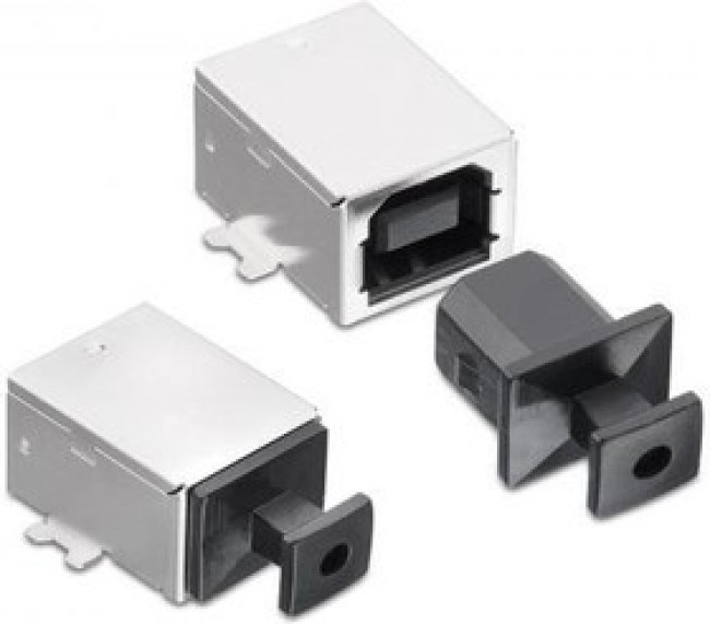 726141005, USB Connectors WA-PCCA MiniUSB AB&amp;B Black 10x6mm