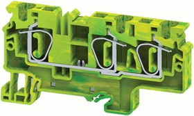 Клемма заземляющая пружинная OptiClip CXG-6-TRIPLET- PE-I-(0.2-6)-PEN КЭАЗ 331832