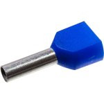 966144-8 (DTE02510), Наконечник 2 х 2.5мм² синий