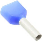 966144-8 (DTE02510), Наконечник 2 х 2.5мм² синий