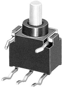 FP1F-RA, Переключатель: кнопочный; Пол: 2; SPDT; 0,4A/28ВDC; (ON)-ON