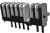 1827684-3, Power to the Board 2mm pitch Battery Rec. Assy. 7Pos. H=4.0