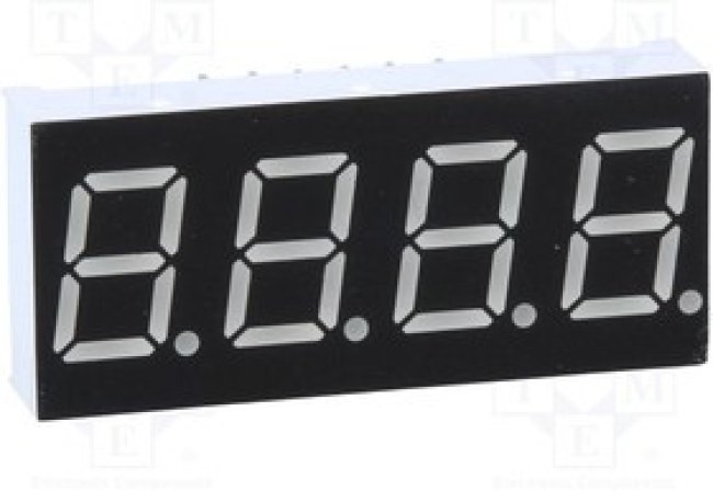LFD039BUE-102A, Дисплей: LED, 7-сегментный, 9,91мм, 0,39", II.зн: 4, красный, 5,6мкд LFD039BUE-102A, Дисплей: LED, 7-сегментный, 9,91мм, 0,39", II.зн: 4, красный, 5,6мкд