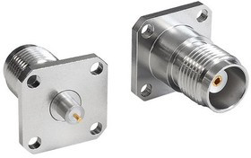 RFTNCAA4JFHFFGE, Straight Flange Mount, Circular Coaxial Connector , jack