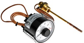 608501/2160-818-02-2000- 873-6-104-96- 46-150-20/000, Capillary Thermostat, +120°C Max, SPST 608501/2160-818-02-2000- 873-6-104-96- 46-150-20/000, Capillary Thermostat, +120°C Max, SPST