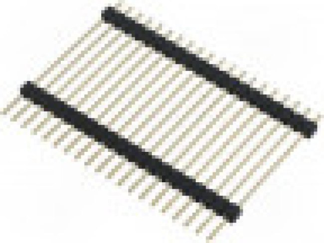 ZL2038-20, Штыревая планка, штыревой, "папа", PIN 20, двухуровневый, прямой, 3А, 250ВАС, длина 37,8 мм