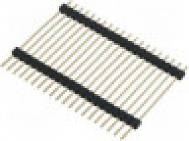 ZL2038-20, Штыревая планка, штыревой, "папа", PIN 20, двухуровневый, прямой, 3А, 250ВАС, длина 37,8 мм