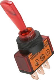 ASW-13D/R, тумблер ON-OFF (SPST 3P) с подсветкой, 20A 12VDC / ASW-13D/R