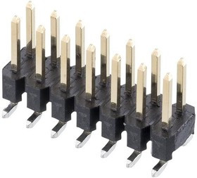 M20-8750742, Headers &amp; Wire Housings 2.54mm 7+7 DIL SMT P/HDR W/PEGS