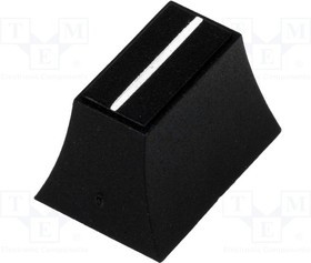 CS2/6-BLK, Ручка: движок, Цвет: черный, 20x14x13мм, Мат-л: пластик