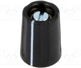 A2610320, Ручка, с указателем, ABS, dоси: 3,18мм, d10,5x14мм, черный