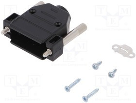 DTPP-15-P-J38-K, Корпус для разъемов D-Sub, D-Sub HD 26pin, прямой