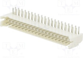 2SHDC40TR, Гнездо; провод-плата; "папа"; 2мм; PIN: 40; THT; 100В; 2А; угловой