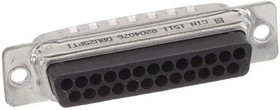 DBU25PTIFO, D-Sub Standard Connectors DSUB 25 M CRIMP F0 TIN IND